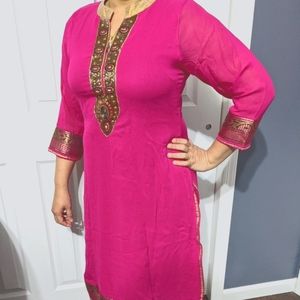 Pink Indian dress top/ kurti
